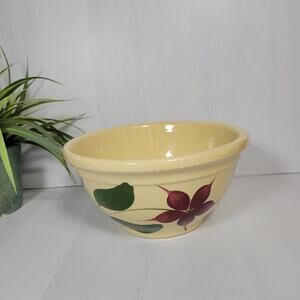 Vintage Watt Pottery 8" 5 Petal Starflower Bowl Oven Ware